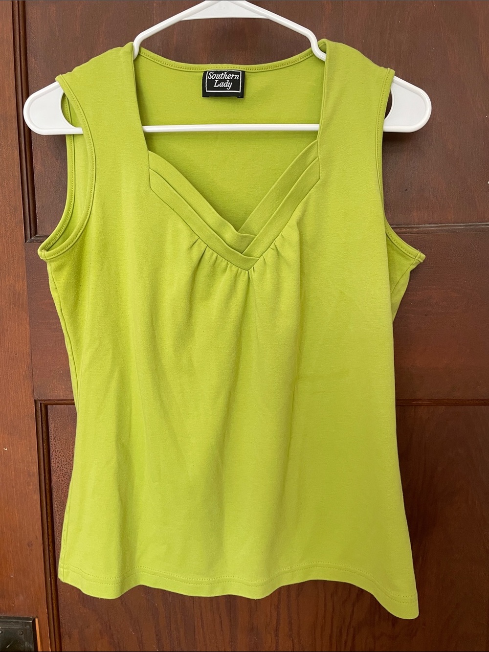 “Southern Lady” lime green top